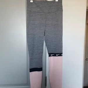 Nike Dri - Fit Small Grey and Pink Leggings